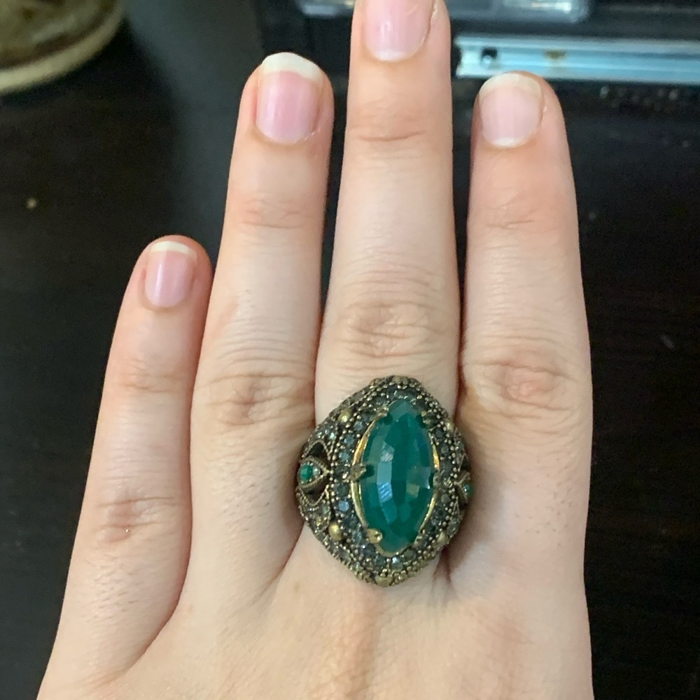 Elegant Green Gemstone Ring from turkey